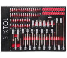 SIXTOL MECHANIC TOOL TRAY 2 - 102ks / Modul s nářadím do dílenského vozíku 