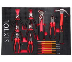 SIXTOL MECHANIC TOOL TRAY 4 - 15ks / Modul s nářadím do dílenského vozíku 