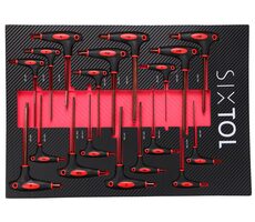 SIXTOL MECHANIC TOOL TRAY 5 - 18ks / Modul s nářadím do dílenského vozíku 