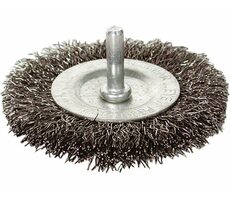 EXTOL-CRAFT Kartáč okružní O 100mm / vlnitý drát S 0.3mm / stopka 6mm 