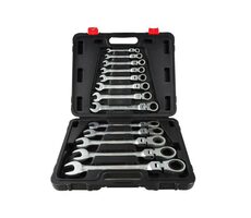 KELTIN Klíče ráčnové očkoploché s kloubem 8-32mm 13 ks 