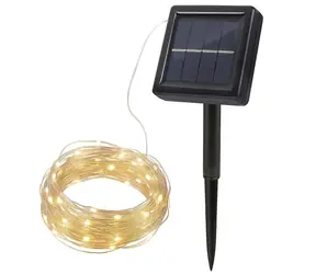Solight WL919 LED solární řetěz / 200LED / 22m / teplá bílá