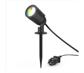 Hama SMART WiFi LED černá / zahradní světlo / Matter / zapich. nožka / voděodolné IP65 / barvy / stmívání / appka