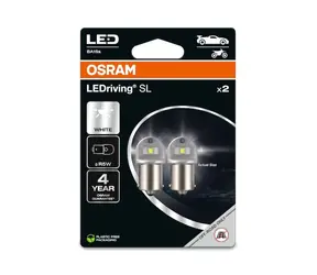 OSRAM LEDriving R5W 12V BA15s 0.5W bílá / 50lm / 6000K / 30000h / noDIM / A+ / sklo mléčné / 2ks