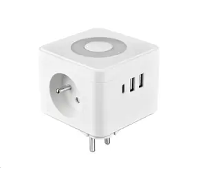 Viking Y23L rozbočovací adaptér bílá / 2x 230V + 1x USB-A + 2x USB-C
