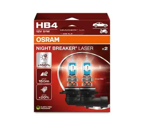 OSRAM Halogenová žárovka HB4 LED Night Breaker Laser / 12V / 1000lm / Bez reflektoru