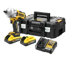 DeWALT DCF961H2T / Aku rázový utahovák 1/2" / 18V / 1200 ot-min / 1496 Nm / 2x 5.0 Ah POWERSTACK + nabíječka