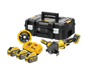 DeWALT DCG418NTA / Aku Úhlová bruska / Průměr 125mm / 54V / 9.000 ot-min / 3x 9.0Ah + nabíječka 