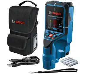 BOSCH D-tect 200 C Professional s příslušenstvím / Detektor / hloubka: 200 mm / IP 5X / 4× baterie 1.5 V LR6 (AA)