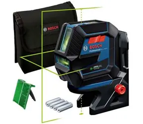 BOSCH GCL 2-50 G Professional / Křížový laser / se zeleným paprskem / 4x AA / 15m / otočný držák