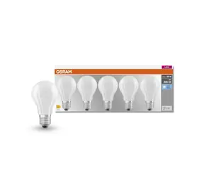 Osram LED BASE Classic E27 žárovky 5 ks / 6,5W / 4000 K