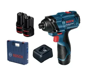BOSCH GDR 120-LI Profesisional / Aku Rázový utahovák / 12V / 2600 ot-min / 3200 rázů-min / 100Nm / L-Boxx / 2x 2.0 Ah