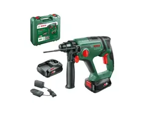 BOSCH UniversalHammer 18V / Aku kombinované kladivo / 18V / 2000 ot-min / 5400 úderů-min / 2.0J / SDS-Plus / 2x 2.5 Ah