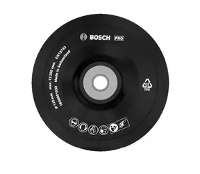 BOSCH 1608601033 / Opěrný kotouč na brusné papíry / průměr 125 mm