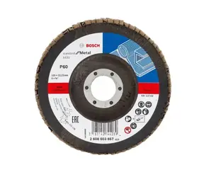 BOSCH 2608603657 X431 / Lamelový brusný kotouč P60 / 125x22.23 mm