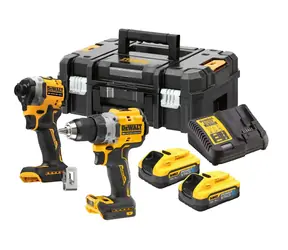 DeWALT DCK2051H2T / Aku sada vrtačky a rázového utahováku / 2x Aku 5.0 Ah / 1x Kufr / nabíječka