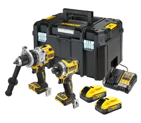 DeWALT DCK2200H2T / Aku sada příklepové vrtačky a rázového utahováku / 2x Aku 5.0 Ah / 1x Kufr / nabíječka