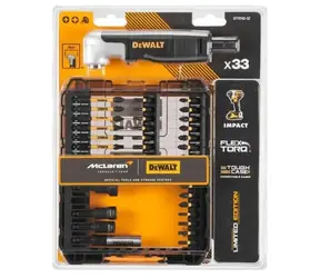 DeWALT DT70782 / 33dílná sada bitů s pravoúhlým nástavcem McLaren