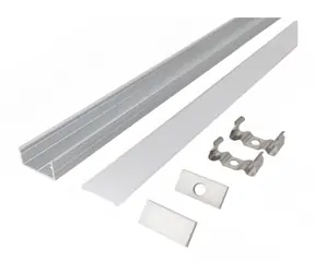 Solight WM906-1 hliníková lišta pro LED pásky 2 / 18x9mm / mléčný difuzor / 1m