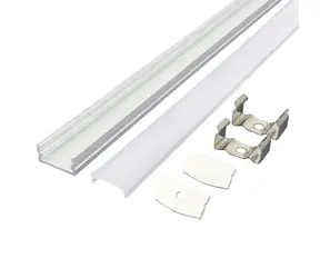 Solight WM905-1 hliníková lišta pro LED pásky 1 / 17x8mm / mléčný difuzor / 1m