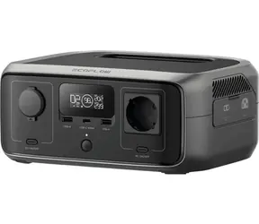 Rozbaleno - EcoFlow RIVER 3 UPS černá / Nabíjecí stanice / 245 Wh / 300 W / LCD displej / funkce UPS / rozbaleno