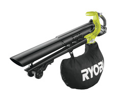 Ryobi OBV18 / Aku Bezuhlíkový Vysavač a fukar / 18V / 6 m3-min / 201 km-h / vak listí 45 L