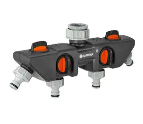Gardena Four channel Water Distributor - 4-cestný rozdělovač pro zavlažování