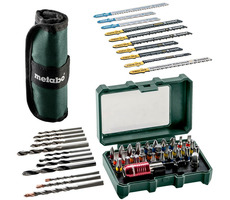 Metabo sada příslušenství 55ks / sada: 13ks vrtáků - 32ks bitů - 10ks pilek