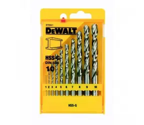 DeWalt DT5921-QZ / Sada HSS-G vrtáků do kovu / Průměr 1-10 mm / 10ks