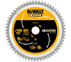 DeWalt DT99564 / Pilový kotouč pro kotoučové pily / Průměr 190x30 mm / Šířka řezu 1.55 mm / Počet zubů 60