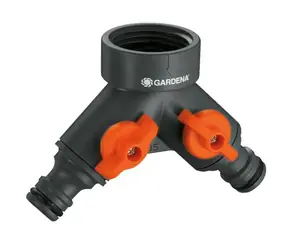 Gardena 00938-20 2cestný hadicový ventil pro kohouty s závitem 26.5 mm (G 3|4")