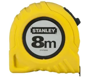 Stanley 0-30-457 / Metr svinovací 8m / žlutá ocelová páska 25mm / tř. př. II / plastový obal