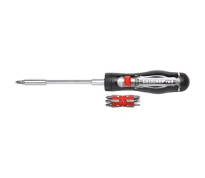 GEDORE R38920000 / Ráčnový šroubovák pro bity 1|4" / Délka 128 mm