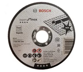 BOSCH 2608600549 / Řezací kotouč na nerezovou ocel / Průměr 125 x 22.23 mm / Šířka řezu 1 mm