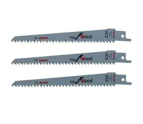 BOSCH F016800303 / Sada pilových listů na dřevo / HCS / Upínání 1|2" / Délka čepele 150 mm / 3 ks