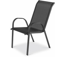 Fieldmann FDZN5010 Černá / Zahradní židle / Materiál: kov-textil / Rozměry 55 x 73 x 91 cm