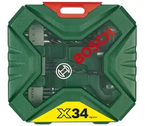 BOSCH 2607010608 / Sada vrtáků a šroubovacích bitů (34 ks)