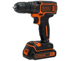 Black&Decker BDCDC18KB / Aku Vrtačka / 18V / 2x1.5Ah / 10mm sklíčidlo / 650 ot-min / 30 Nm