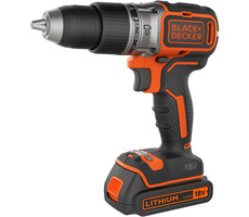 Black&Decker BL188KB / Aku Příklepová vrtačka / 18V / 2x1.5Ah / 13mm sklíčidlo / 1650 ot-min / 28.050 příklepů-min