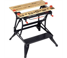 Black&Decker WM825 / Pracovní stůl / Rozměry 830 x 740 x 200 mm / Nosnost 250 kg