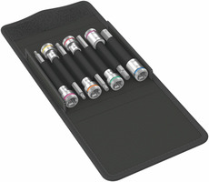 WERA 8740 B HF Imperial 1 / sada nástavců Zyklop pro šrouby s vnitřním šestihranem  s přidržovací funkcí / 3|8"