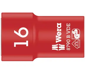 WERA 8790 B - 16 x 46 mm/ Nástavec nástrčných hlavic Zyklop VDE / izolovaný / s připojovacím rozměrem 3|8"