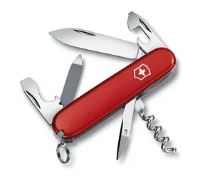 VICTORINOX SPORTMAN červená / Kapesní nůž / Ocel / Počet funkcí 7 / Délka 58 mm