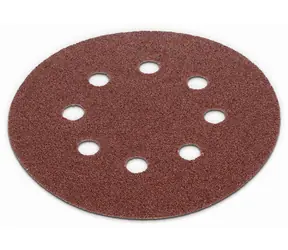 KREATOR KRT230507 / Brusný papír na dřevo a kov / Zrnitost 120 / Průměr 125 mm / 5 ks