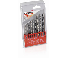 KREATOR KRT012501 / Sada vrtáků do kovu | kamene | dřeva / Průměr 5-6-8 mm / 9 ks