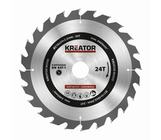 KREATOR KRT020420 / Pilový kotouč na dřevo / Průměr 210 x 30 mm / Šířka řezu 2.2 mm / Počet zubů 24 