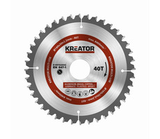 KREATOR KRT020502 / Pilový kotouč univerzální / Průměr 160 x 30 mm / Šířka řezu 2.2 mm / Počet zubů 40 