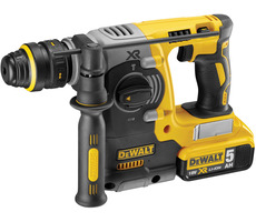 DeWalt DCH274P2T / Aku Kladivo / 18V / 2x 5.0Ah / 1.100 ot-min / 4.600 úderů-min / 2.1J / SDS-Plus