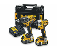 DeWalt  DCK268P2T / Sada Aku nářadí  vrtačka DCD791 | Rázový utahovák DCF887 / 2x18V / 2x5.0Ah