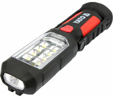 YATO Montážní lampa 8|1 LED / Světelný tok 280 lm / Napájení 3x AA baterie / Magnetická